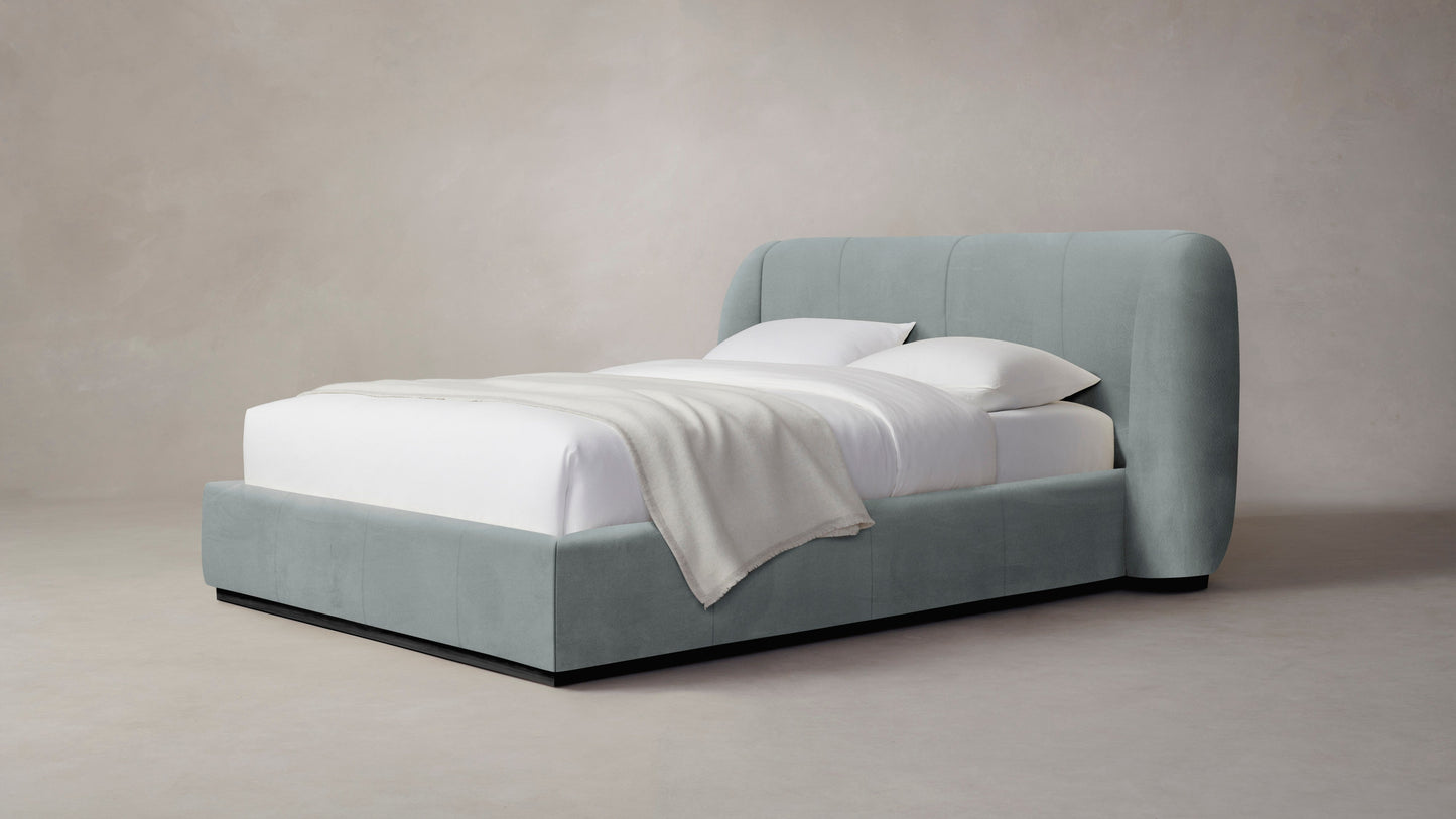 The Smith - Nubuck Leather Tide Bed - 42" Headboard