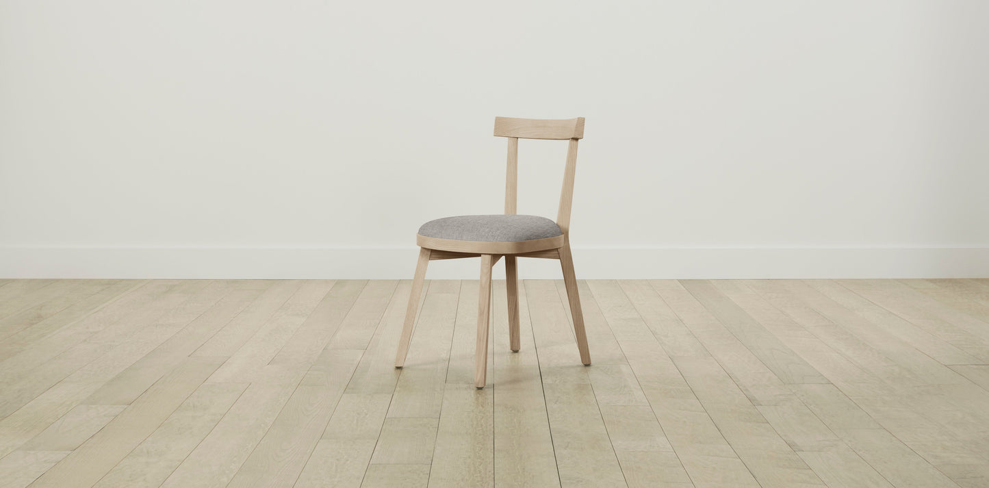 The Allen  - Belgian Linen Agate Dining Chair