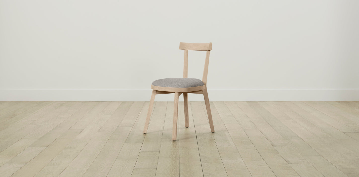 The Allen  - Belgian Linen Agate Dining Chair