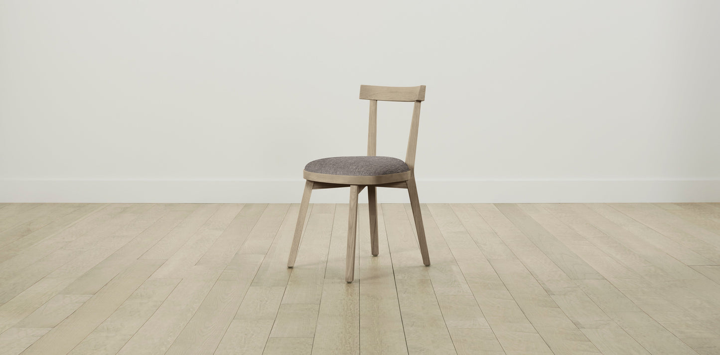 The Allen  - Belgian Linen Carob Dining Chair