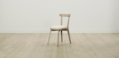 The Allen  - Italian Bouclé White Dining Chair