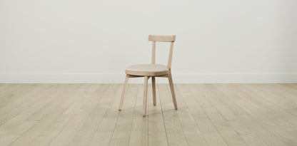 The Allen  - Pebbled Leather Stone Dining Chair