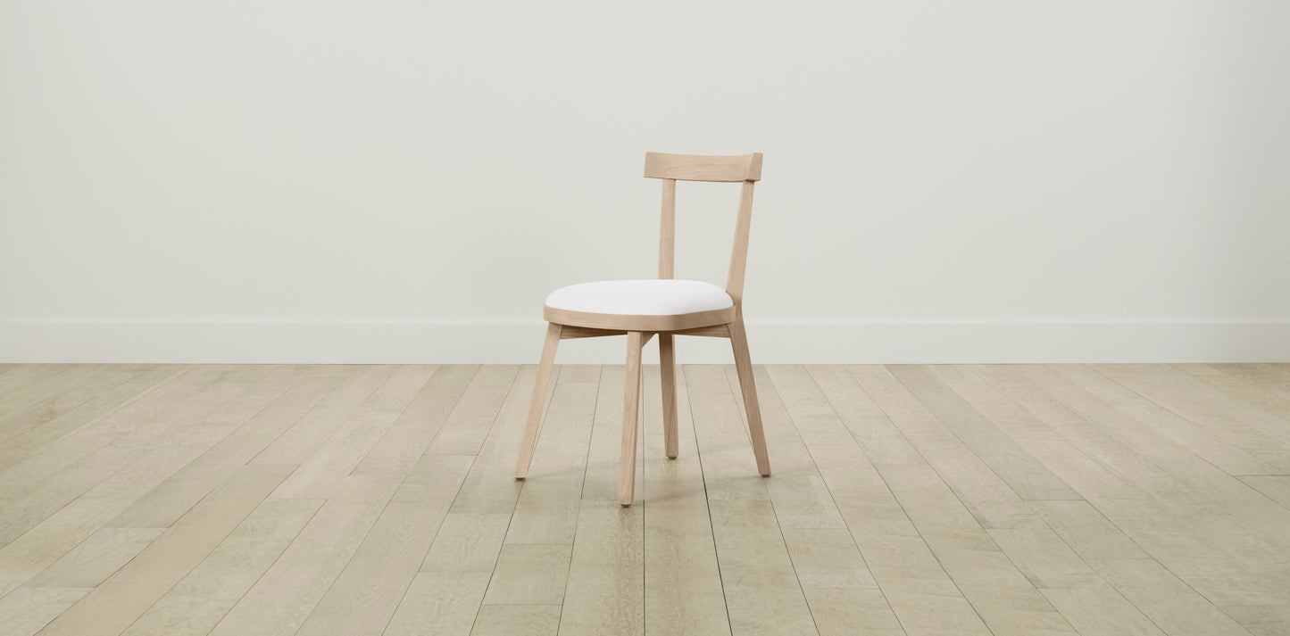 The Allen  - Performance Textured Linen Bone Dining Chair