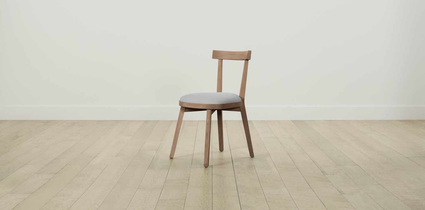 The Allen  - Performance Textured Linen Mineral Dining Chair