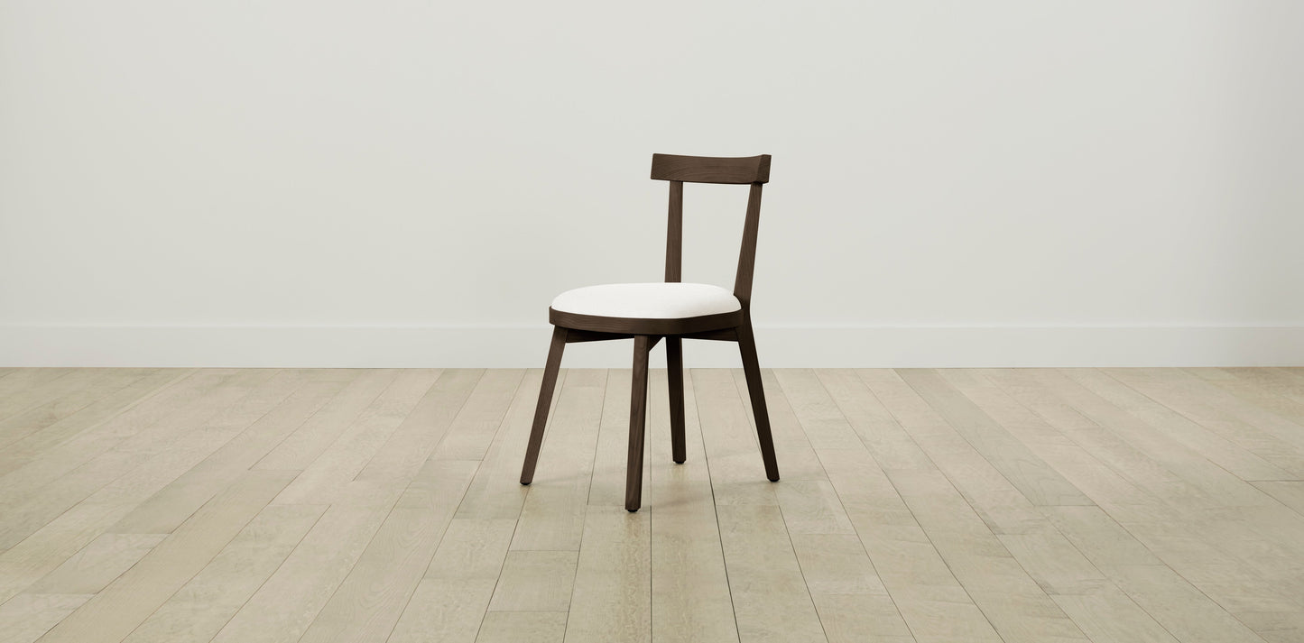 The Allen  - Performance Textured Linen Pearl Dining Chair