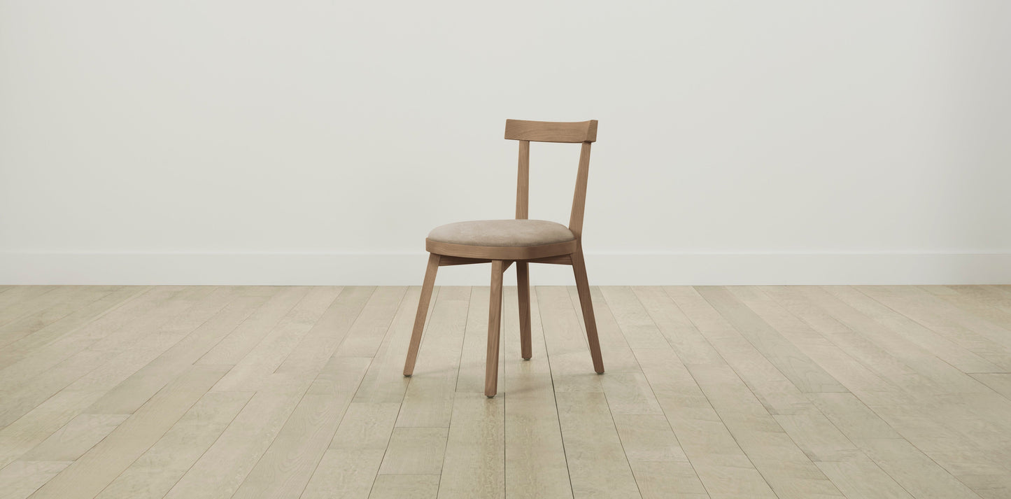 The Allen  - Performance Velvet Taupe Dining Chair