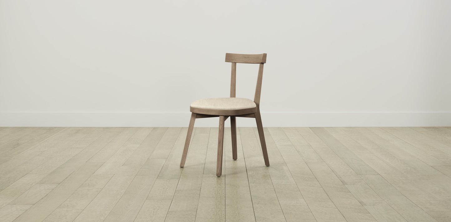 The Allen  - Tuscan Leather Bisque Dining Chair