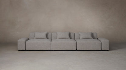 The Breuer Modular  - Belgian Linen Agate Sofa