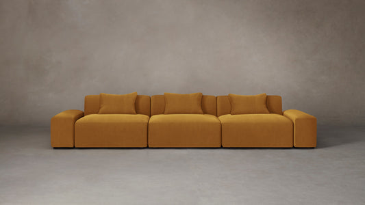 The Breuer Modular  - Mohair Amber Sofa