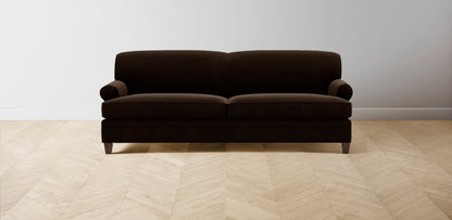 The Carmine  - Mohair Chocolate Sofa