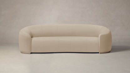 The Chelsea  - Pebbled Leather Stone Sofa