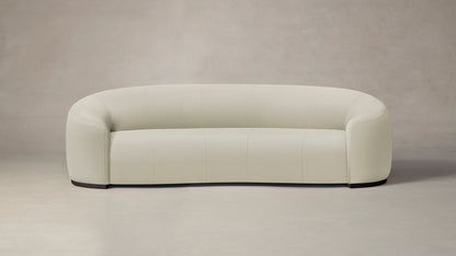 The Chelsea  - Pebbled Leather Swan Sofa