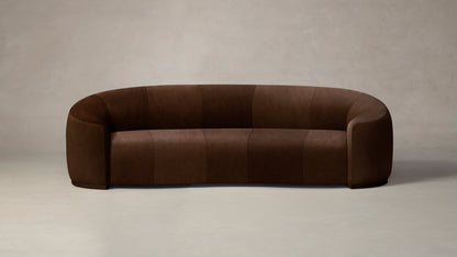 The Chelsea  - Tuscan Leather Bourbon Sofa