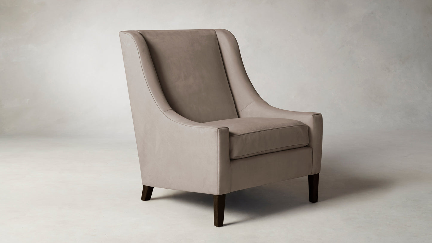 The Chrystie  - Nubuck Leather Fawn Chair