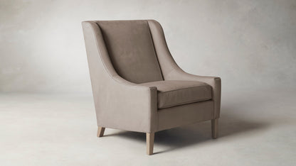 The Chrystie  - Nubuck Leather Fawn Chair