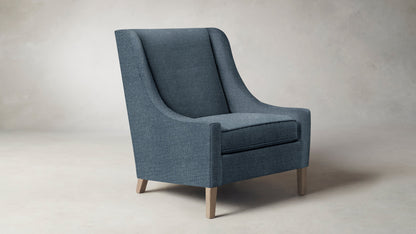 The Chrystie  - Performance Stonewashed Linen Chambray Chair