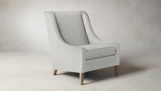 The Chrystie  - Performance Tweed Salt Chair