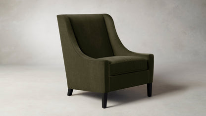 The Chrystie  - Performance Velvet Olive Chair