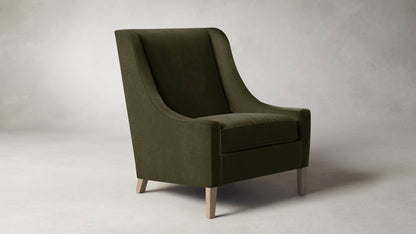 The Chrystie  - Performance Velvet Olive Chair