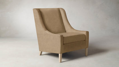 The Chrystie  - Tuscan Leather Camel Chair