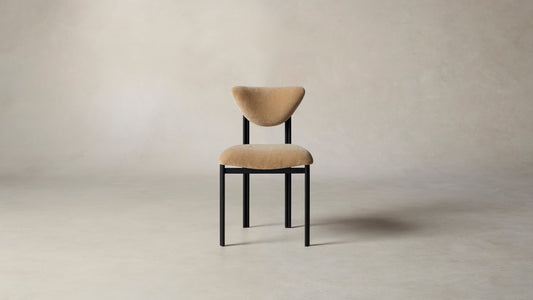 The Cooper  - Mohair Almond Dining Chair