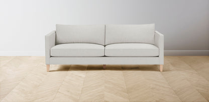 The Crosby  - Belgian Linen Egret Sofa