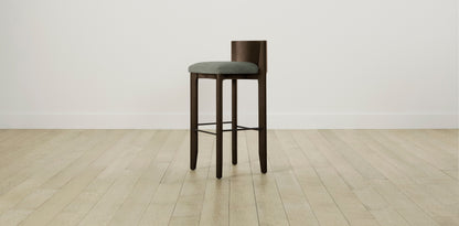 The Delancey with Onyx - Belgian Linen Thyme Bar and Counter Stool