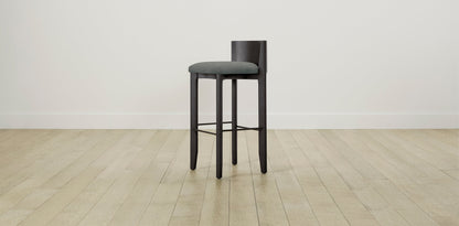 The Delancey with Onyx - Mohair Fog Bar and Counter Stool