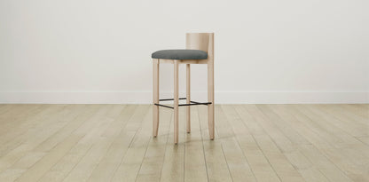 The Delancey with Onyx - Mohair Fog Bar and Counter Stool