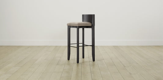 The Delancey with Brushed Nickel - Nubuck Leather Fawn Bar and Counter Stool