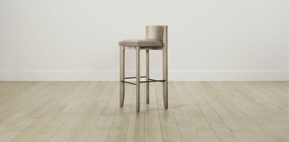 The Delancey with Onyx - Nubuck Leather Fawn Bar and Counter Stool