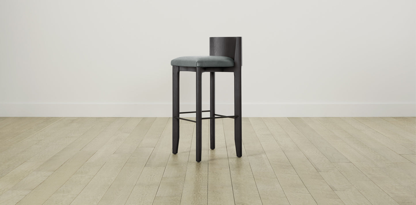 The Delancey with Onyx - Nubuck Leather Tide Bar and Counter Stool