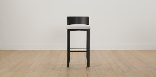 The Delancey with Onyx - Performance Bouclé Polar Bar and Counter Stool