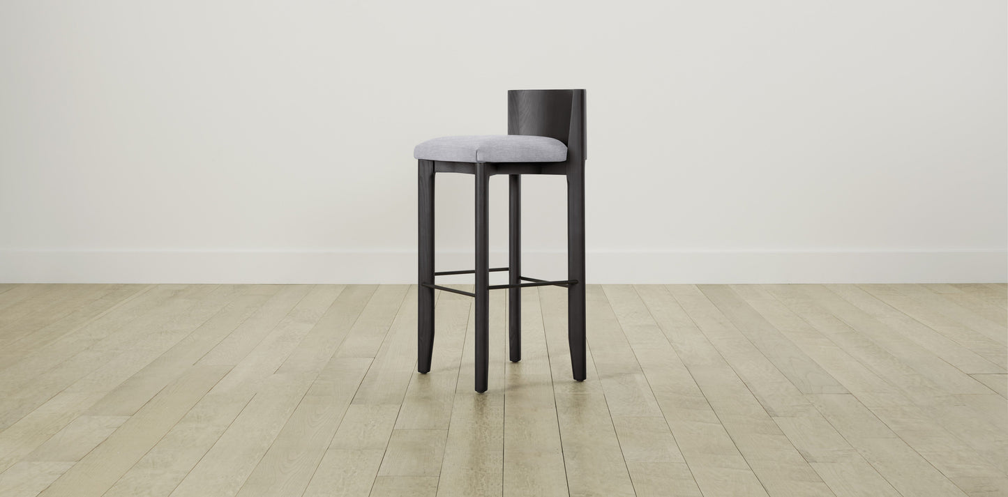 The Delancey with Onyx - Performance Chenille Harbor Bar and Counter Stool