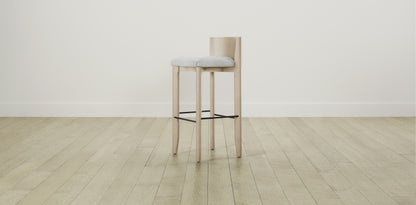 The Delancey with Onyx - Performance Chenille Nickel Bar and Counter Stool