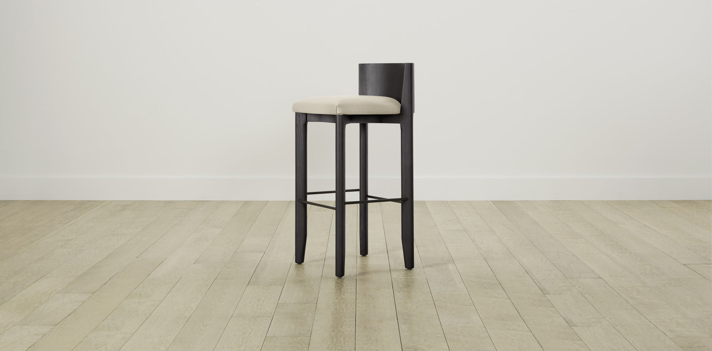 The Delancey with Onyx - Performance Linen Creme Bar and Counter Stool