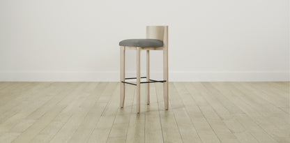 The Delancey with Onyx - Performance Linen Putty Bar and Counter Stool