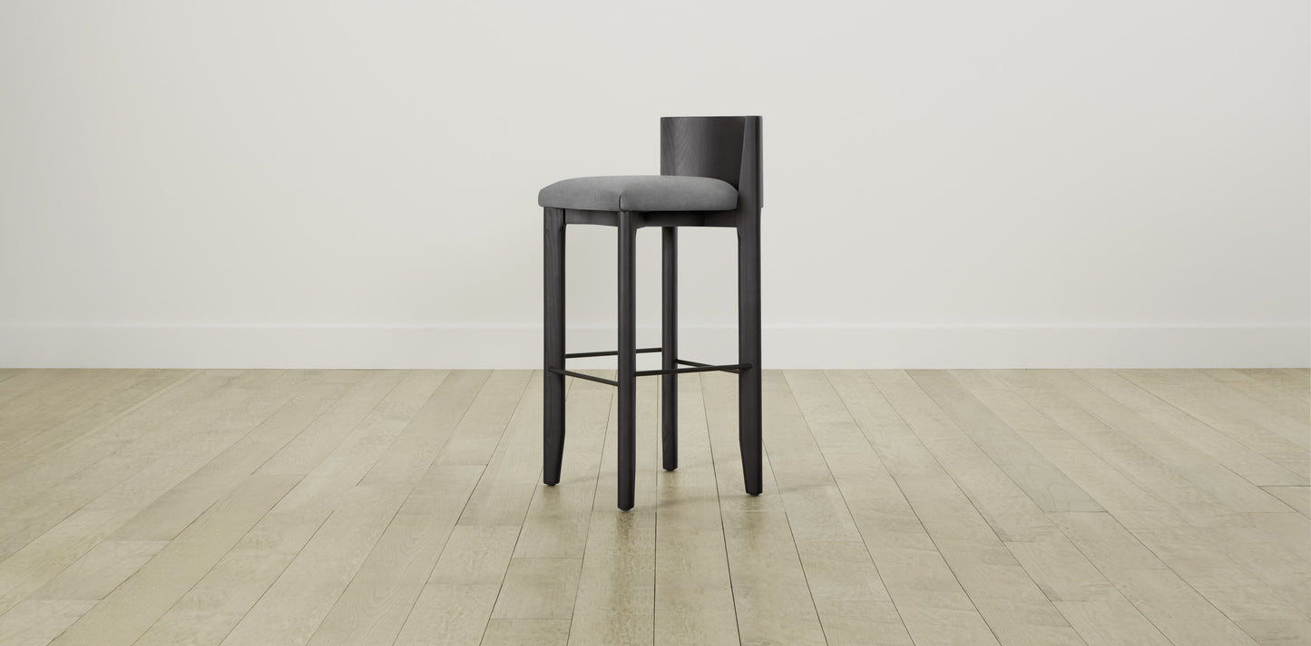 The Delancey with Onyx - Performance Melange Weave Night Bar and Counter Stool