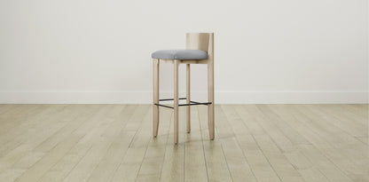 The Delancey with Onyx - Performance Textured Linen Mineral Bar and Counter Stool