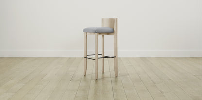 The Delancey with Onyx - Performance Textured Linen Mineral Bar and Counter Stool