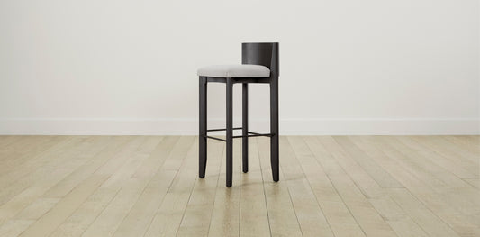 The Delancey with Onyx - Performance Woven Chenille Steel Bar and Counter Stool