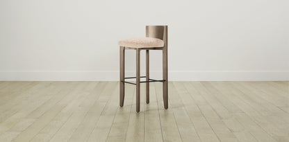 The Delancey with Brushed Nickel - Shearling Shea Bar and Counter Stool