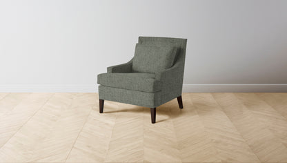 The Downing  - Belgian Linen Thyme Chair