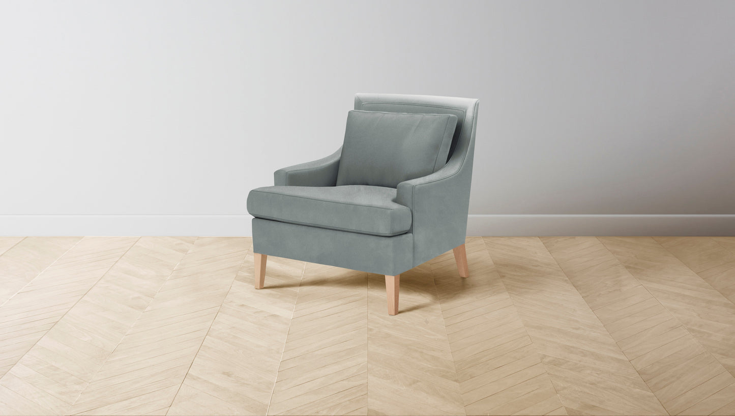 The Downing  - Nubuck Leather Tide Chair