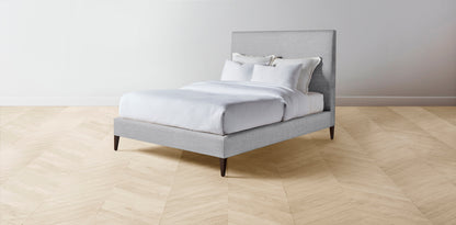 The Essex  - Italian Bouclé Waterfall Bed - 60" Headboard - Upholstered on reverse