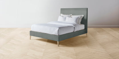 The Essex  - Mohair Fog Bed - 56" Headboard - Upholstered on reverse