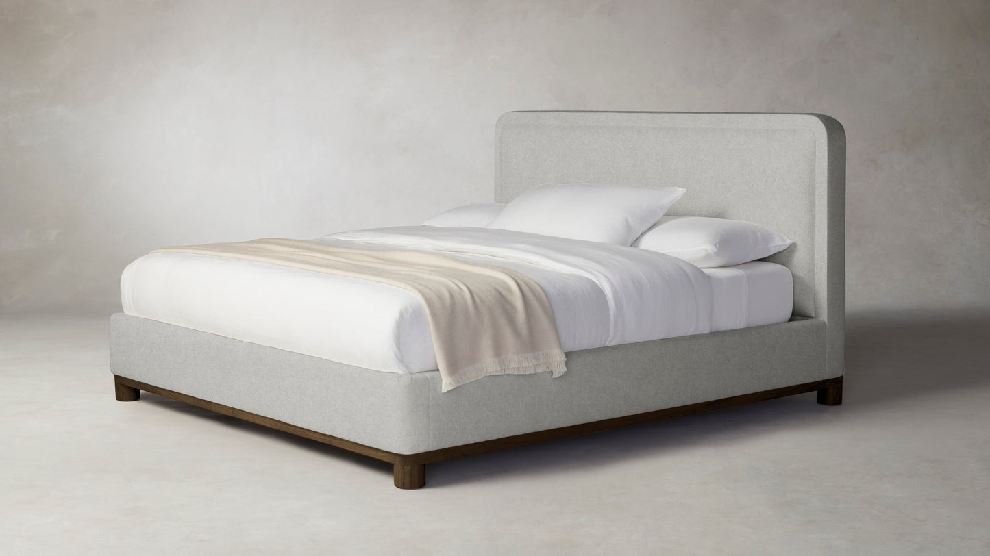 The Kent  - Merino Heather Grey Bed - 47" Headboard