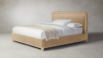 The Kent  - Mohair Almond Bed - 47" Headboard