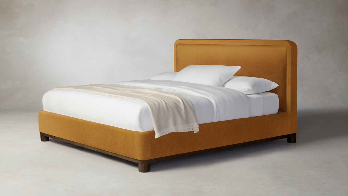 The Kent  - Mohair Amber Bed - 53" Headboard