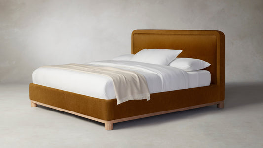 The Kent  - Mohair Brown Sugar Bed - 47" Headboard